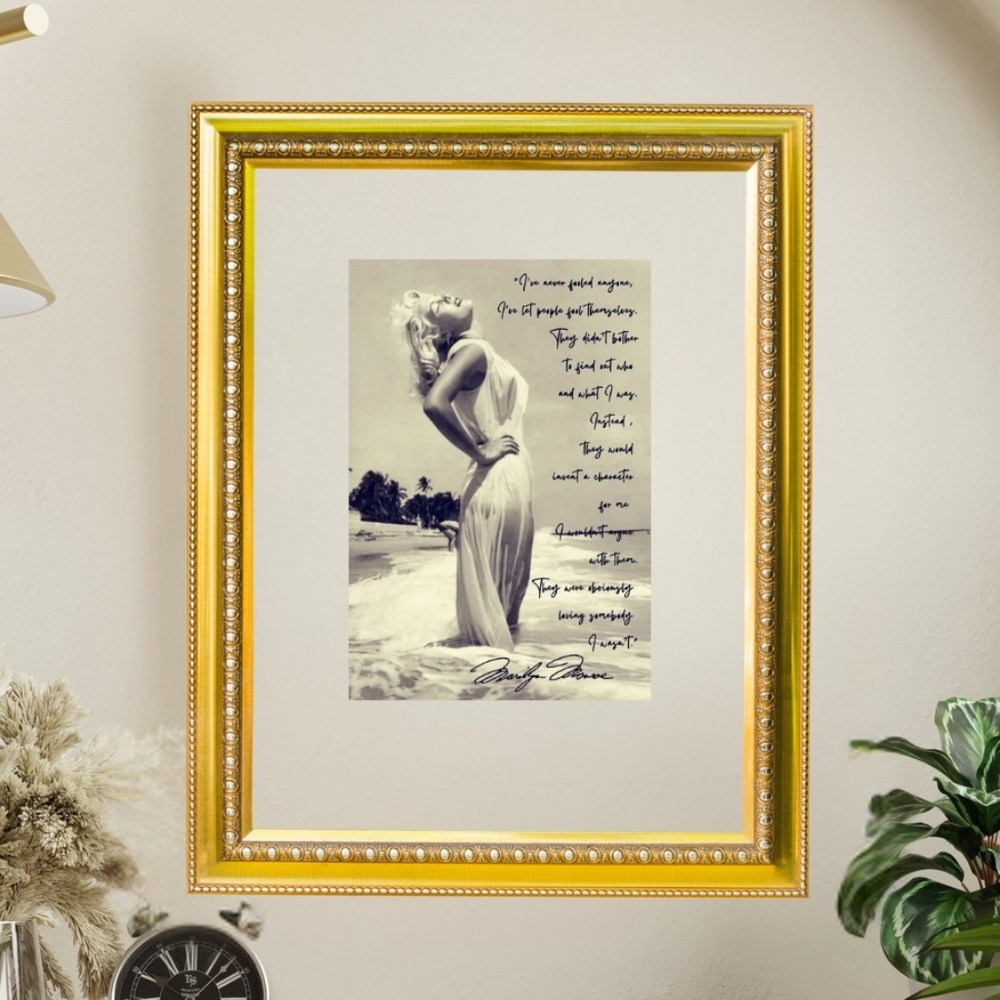 Marilyn Monroe Quote Wall Art Framed HQ Print - Picture 2 of 4